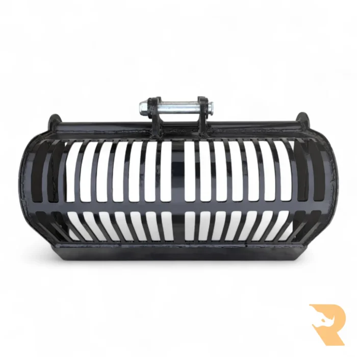 Riddle (Skeleton/Shaker) Bucket 600mm, 25mm Pins for Mini Excavators - Image 3