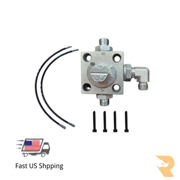 Hydraulic Auxiliary Connection Block (3 way) Full Kit