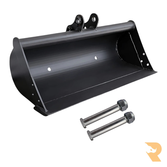 Mini Excavator Grading Buckets with Digger Bucket Pins 25mm Hex Head (500/600/700/800/900mm)