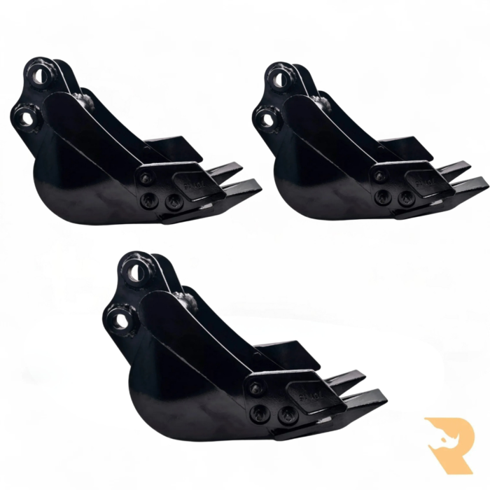 200mm/400mm/600mm Mini Excavator Bucket Set 30 mm Pins