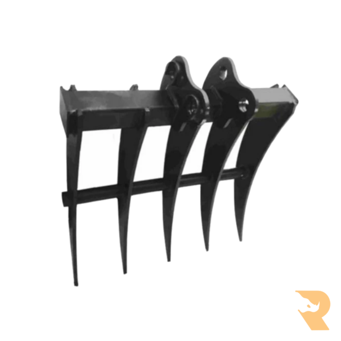 Mini Digger Rake (30mm Pins)