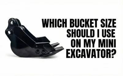Which Bucket Size Should I Use on My Mini Excavator?