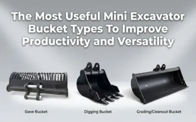 The Most Useful Mini Excavator Bucket Types To Improve Productivity and Versatility