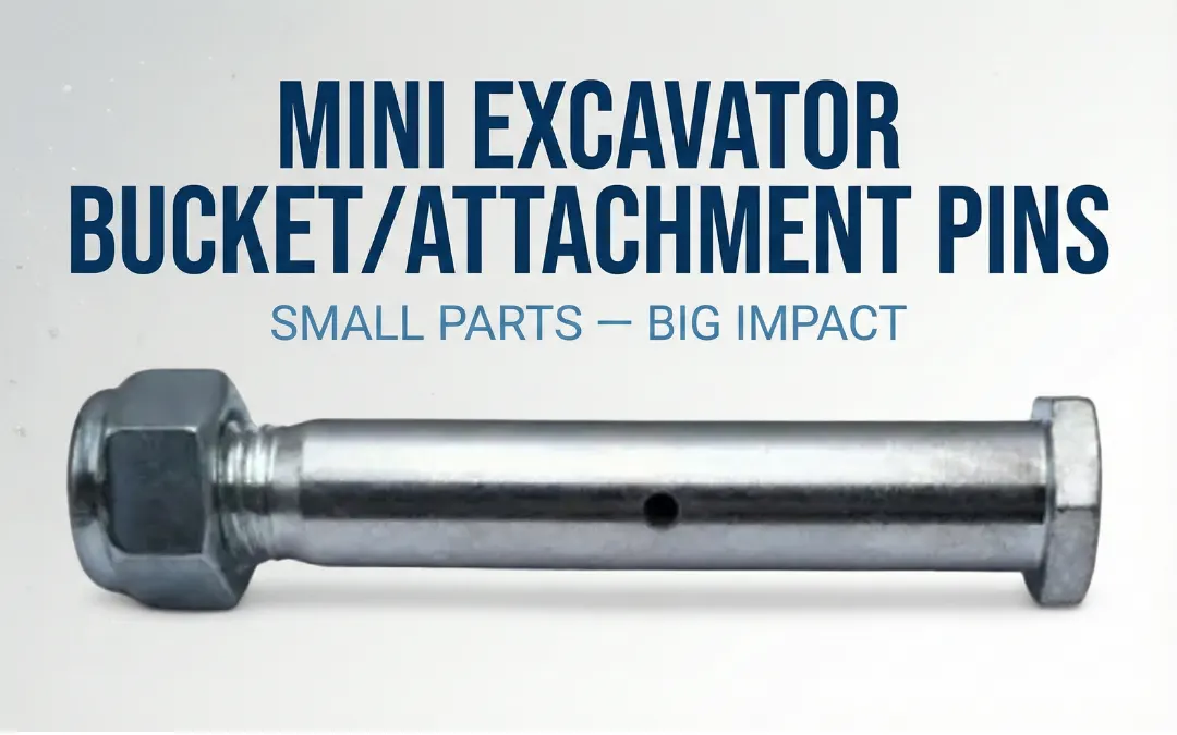 Mini Excavator Bucket/Attachment Pins, Small parts ─ Big Impact