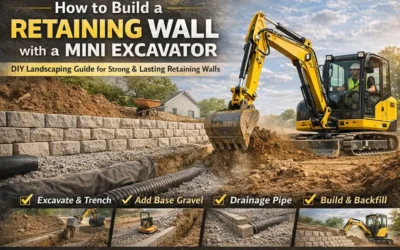 How to Build a Retaining Wall with a Mini Excavator