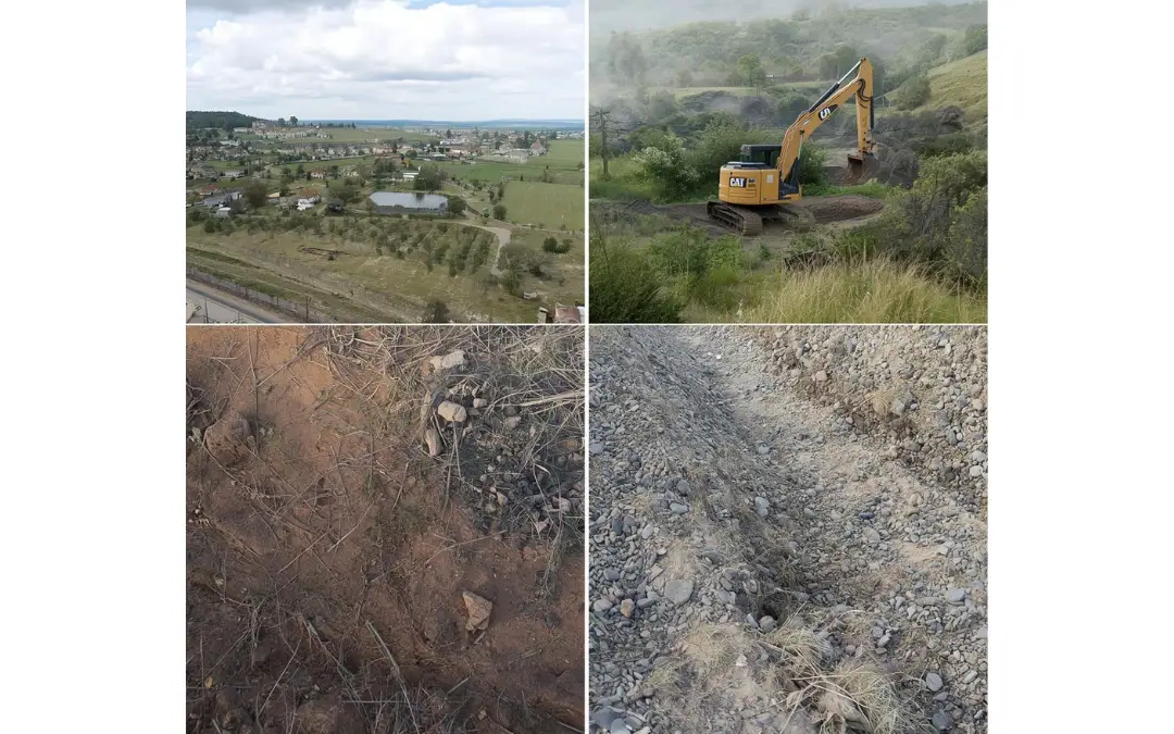 Land clearing and preparation work in progress