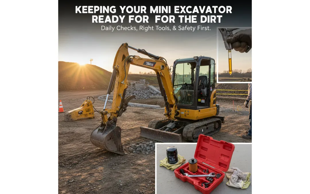 Mini Excavator Daily Maintenance Guide