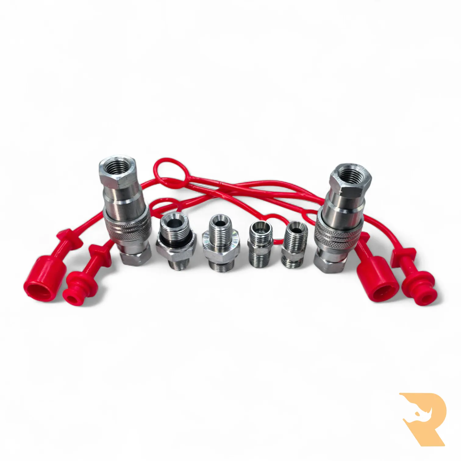 Hydraulic hose with connector for mini excavator