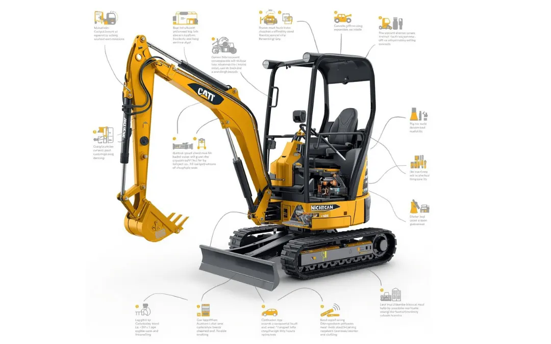 Mini excavator component diagram